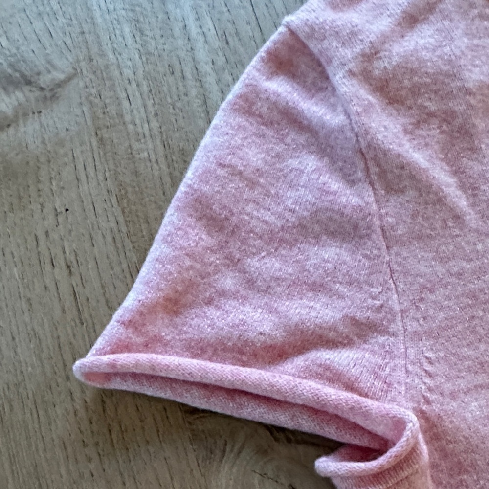 J. Crew Soft Pink cashmere tee Medium perfect condition - Picture 5 of 7